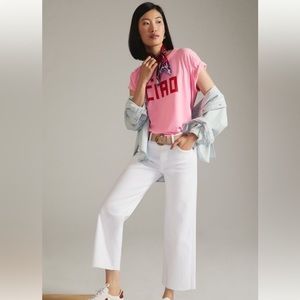 Clare V CIAO pink T-shirt XL NWT